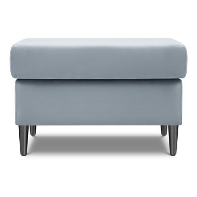 Taburet albastru deschis cu tapițerie din catifea Kyoto – Cosmopolitan Design