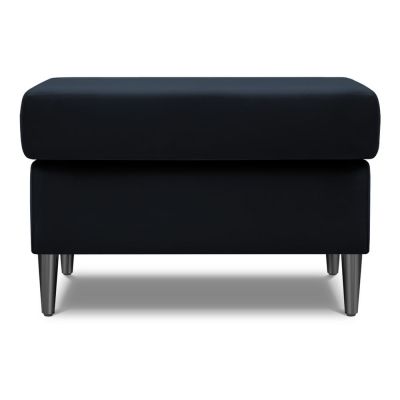 Taburet albastru închis cu tapițerie din catifea Kyoto – Cosmopolitan Design