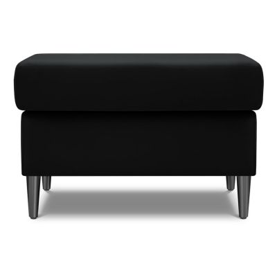 Taburet negru cu tapițerie din catifea Kyoto – Cosmopolitan Design
