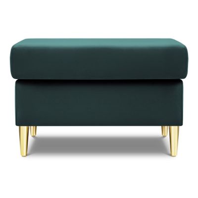 Taburet petrol cu tapițerie din catifea Kyoto – Cosmopolitan Design