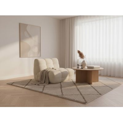 Fotoliu Bellezza, 120x104x72 cm, Ivory