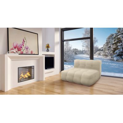 Fotoliu Bellezza, 120x104x72 cm, Ivory