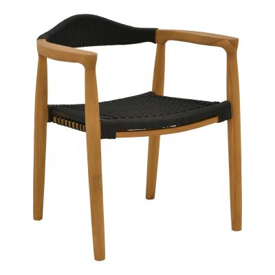 Fotoliu de gradina Ganny Boho  Negru 59x56x71 cm