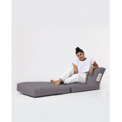 Fotoliu extensibil, Siesta, Ferndale Bean Bag, 55 - 180 cm, poliester impermeabil, gri fumuriu