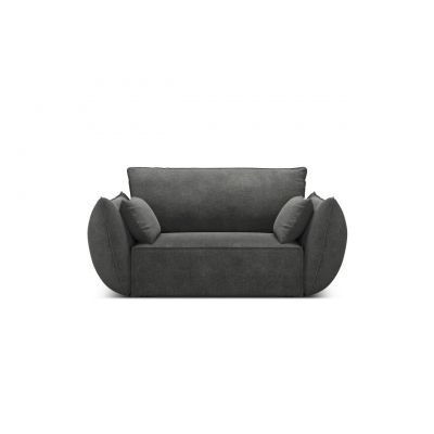 Fotoliu, Kaelle, Micadoni Home, BL, 128x100x85 cm, poliester chenille, gri inchis