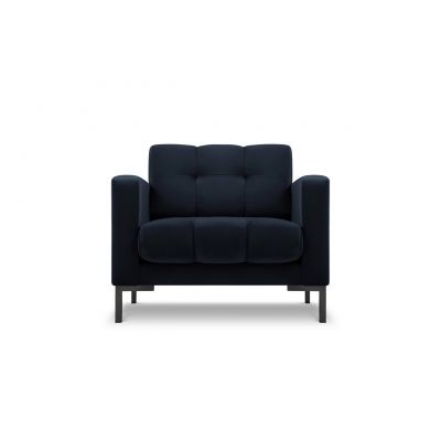 Fotoliu, Mamaia, Micadoni Home, BL, 87x92x75 cm, catifea, albastru inchis