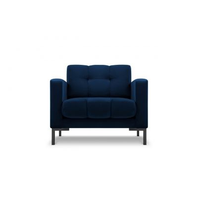 Fotoliu, Mamaia, Micadoni Home, BL, 87x92x75 cm, catifea, albastru regal