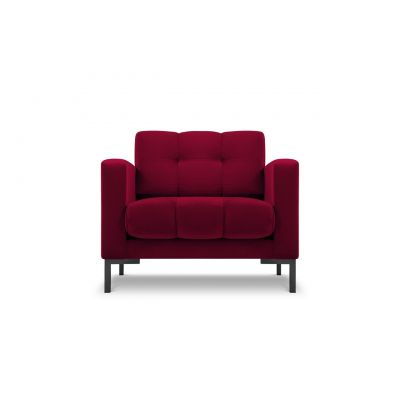 Fotoliu, Mamaia, Micadoni Home, BL, 87x92x75 cm, catifea, rosu