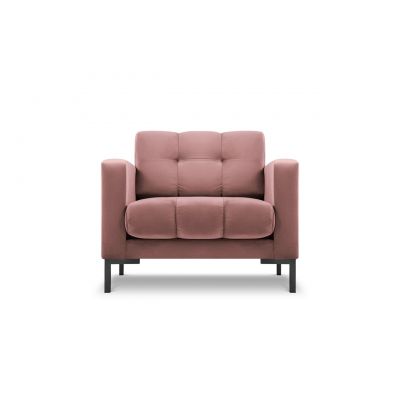 Fotoliu, Mamaia, Micadoni Home, BL, 87x92x75 cm, catifea, roz