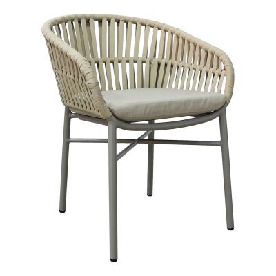 Scaun balansoar aluminiu maro, cu perna 57x60x78cm