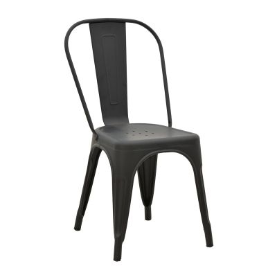 Scaun de gradina Utopia, Negru, 44x44x85 cm