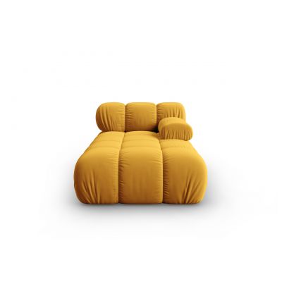 Sezlong living dreapta 1 loc, Bellis, Micadoni Home, BL, 155x94x70 cm, catifea, galben