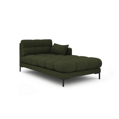 Sezlong living dreapta 1 loc, Mamaia, Micadoni Home, BL, 185x102x75 cm, tesatura tip twill, verde