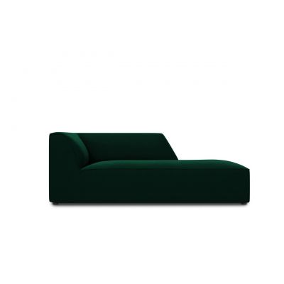 Sezlong living dreapta 1 loc, Ruby, Micadoni Home, BL, 180x93x69 cm, catifea, verde bottle
