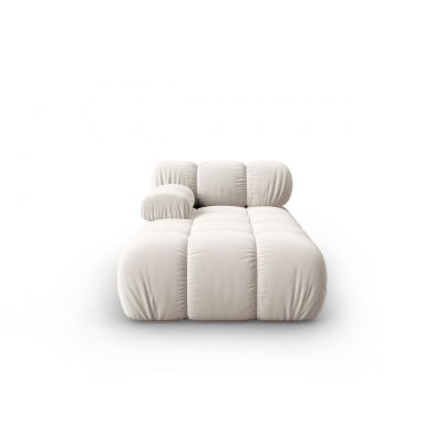 Sezlong living stanga 1 loc, Bellis, Micadoni Home, BL, 155x94x70 cm, catifea, bej deschis
