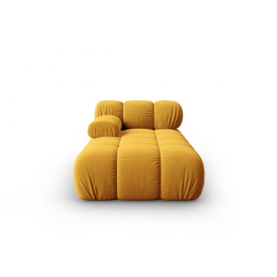 Sezlong living stanga 1 loc, Bellis, Micadoni Home, BL, 155x94x70 cm, catifea, galben