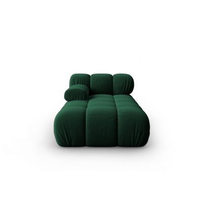 Sezlong living stanga 1 loc, Bellis, Micadoni Home, BL, 155x94x70 cm, catifea, verde bottle