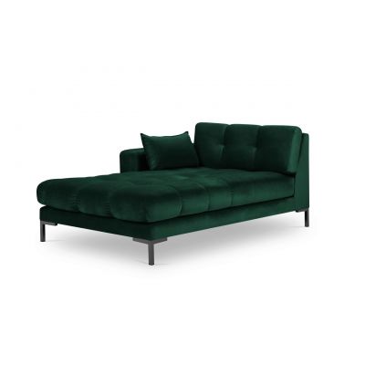 Sezlong living stanga 1 loc, Mamaia, Micadoni Home, BL, 185x102x75 cm, catifea, verde bottle