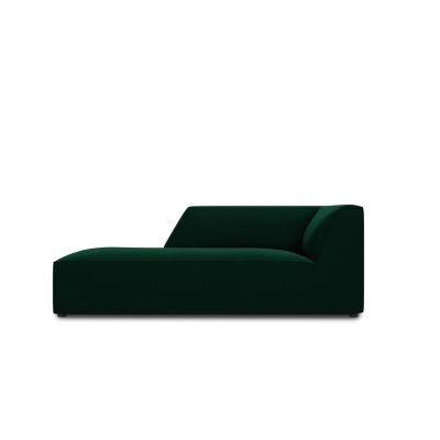 Sezlong living stanga 1 loc, Ruby, Micadoni Home, BL, 180x93x69 cm, catifea, verde bottle
