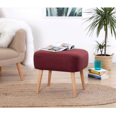 Taburet, Atelier del Sofa, 209FLF1134, Rosu claret