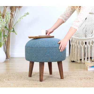 Taburet, Atelier del Sofa, 209FLF1167, Albastru