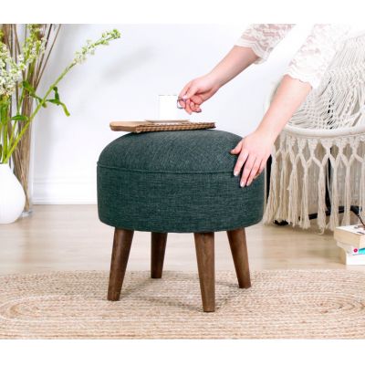 Taburet, Atelier del Sofa, 209FLF1168, Gri-verzui