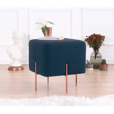 Taburet, Atelier del Sofa, 209FLF1192, Albastru navy