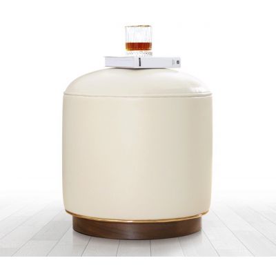 Taburet, Atelier del Sofa, 209FLF1265, Crem