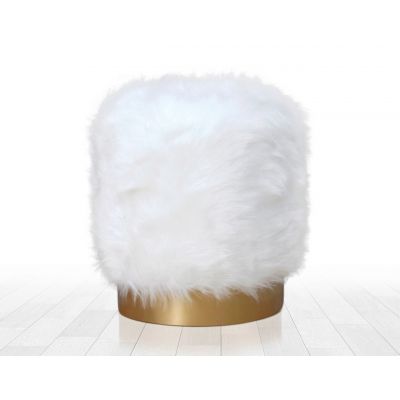 Taburet, Atelier del Sofa, 209FLF1276, Alb