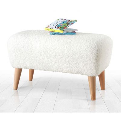 Taburet, Atelier del Sofa, 209FLF1317, Alb