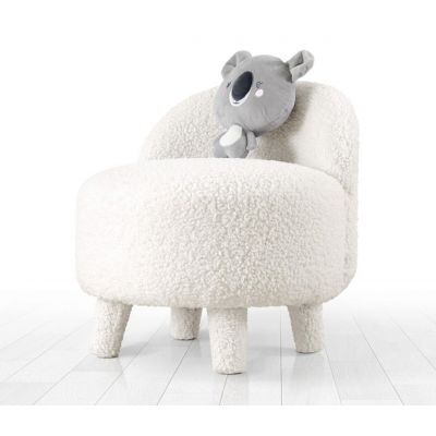 Taburet, Atelier del Sofa, 209FLF1325, Alb