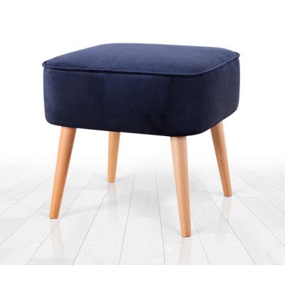 Taburet, Atelier del Sofa, 209FLF1347, Albastru navy