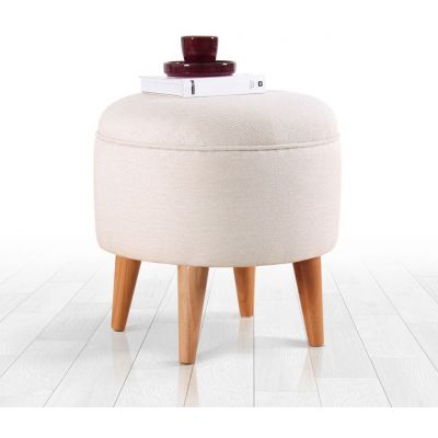 Taburet, Atelier del Sofa, 209FLF1352, Crem