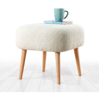 Taburet, Atelier del Sofa, 209FLF1353, Alb