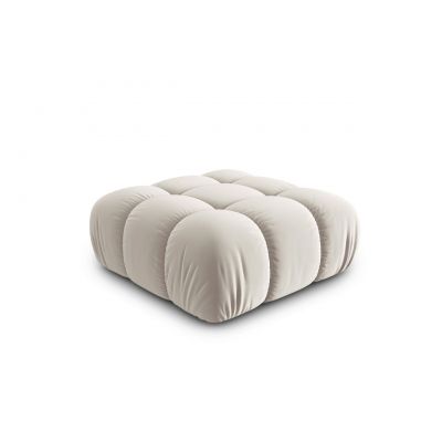 Taburet, Bellis, Micadoni Home, BL, 94x94x43 cm, catifea, bej deschis