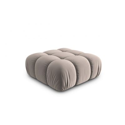 Taburet, Bellis, Micadoni Home, BL, 94x94x43 cm, catifea, bej