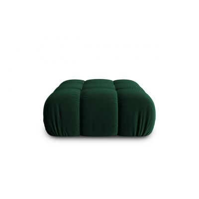 Taburet, Bellis, Micadoni Home, BL, 94x94x43 cm, catifea, verde bottle
