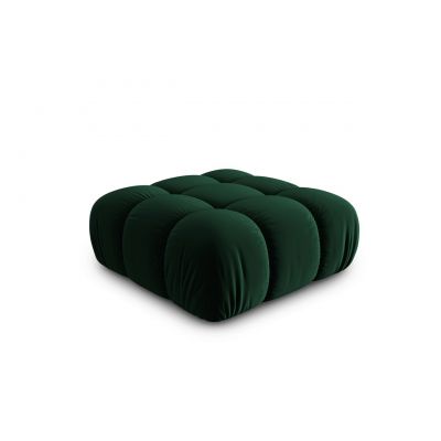 Taburet, Bellis, Micadoni Home, BL, 94x94x43 cm, catifea, verde bottle
