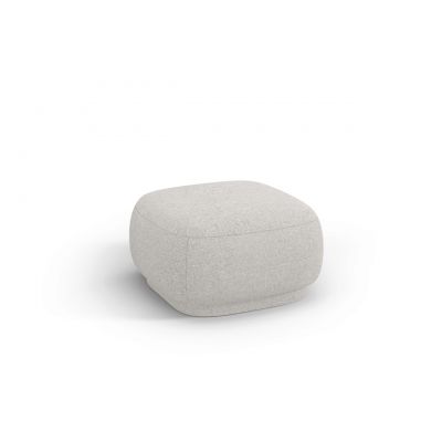 Taburet, Camden, Cosmopolitan Design, 65x65x39 cm, tesatura chenille, argintiu