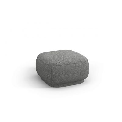 Taburet, Camden, Cosmopolitan Design, 65x65x39 cm, tesatura chenille, gri inchis