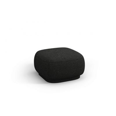 Taburet, Camden, Cosmopolitan Design, 65x65x39 cm, tesatura chenille, negru