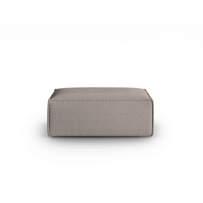 Taburet, Mackay, Cosmopolitan Design, 100x69x40 cm, catifea tricotata, cappuccino