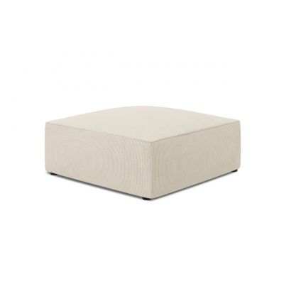 Taburet, Ruby, Micadoni Home, BL, 93x93x40 cm, velur, bej deschis