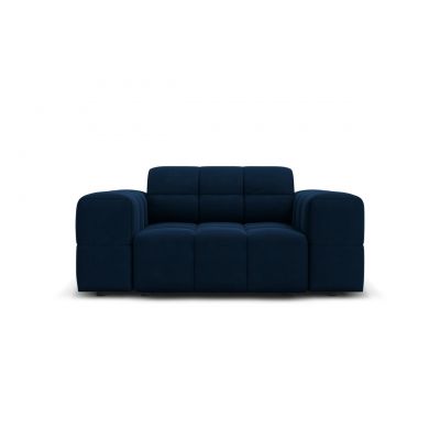 Fotoliu, Jennifer-51, Micadoni Home, 124x102x70 cm, catifea, albastru regal