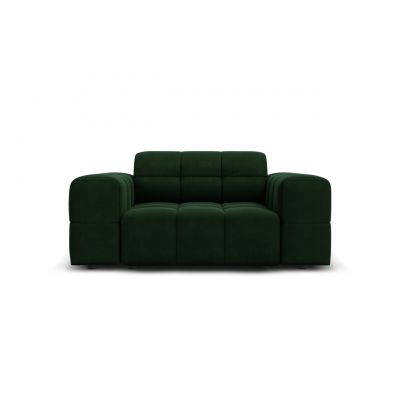 Fotoliu, Jennifer-51, Micadoni Home, 124x102x70 cm, catifea, verde bottle