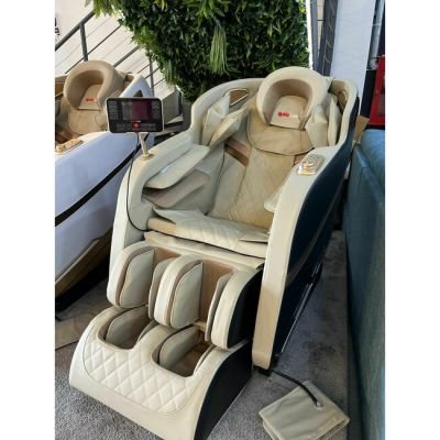 Fotoliu Masaj Crem-Negru