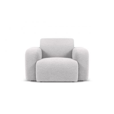 Fotoliu, Molino-101, Micadoni Home, 105x95x72 cm, tesatura boucle, gri deschis
