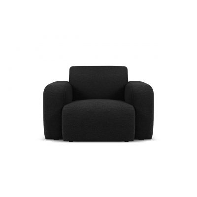 Fotoliu, Molino-101, Micadoni Home, 105x95x72 cm, tesatura boucle, negru