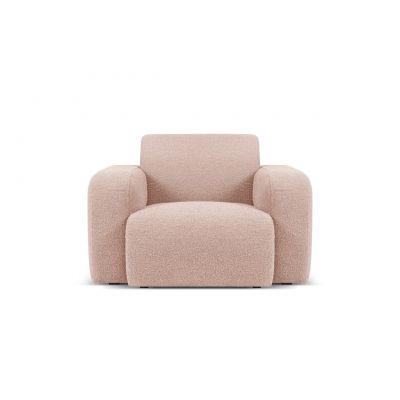 Fotoliu, Molino-101, Micadoni Home, 105x95x72 cm, tesatura boucle, roz pudra
