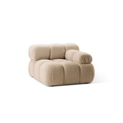 Modul dreapta pentru canapea, 1 loc, Bellis-213, Micadoni Home, 94x94x70 cm, tesatura boucle, bej sand